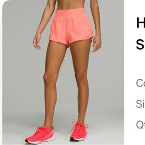Lululemon Hotty Hot High-rise Lined Short 2.5”